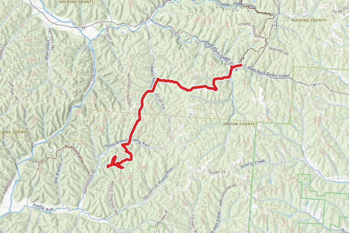Buckeye Trail - Old Man's Cave Section 21-25