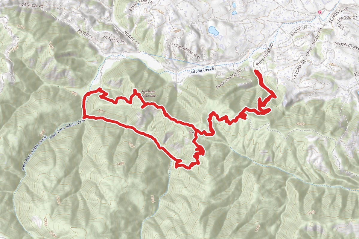 Rhus Ridge and Creek Trail Loop