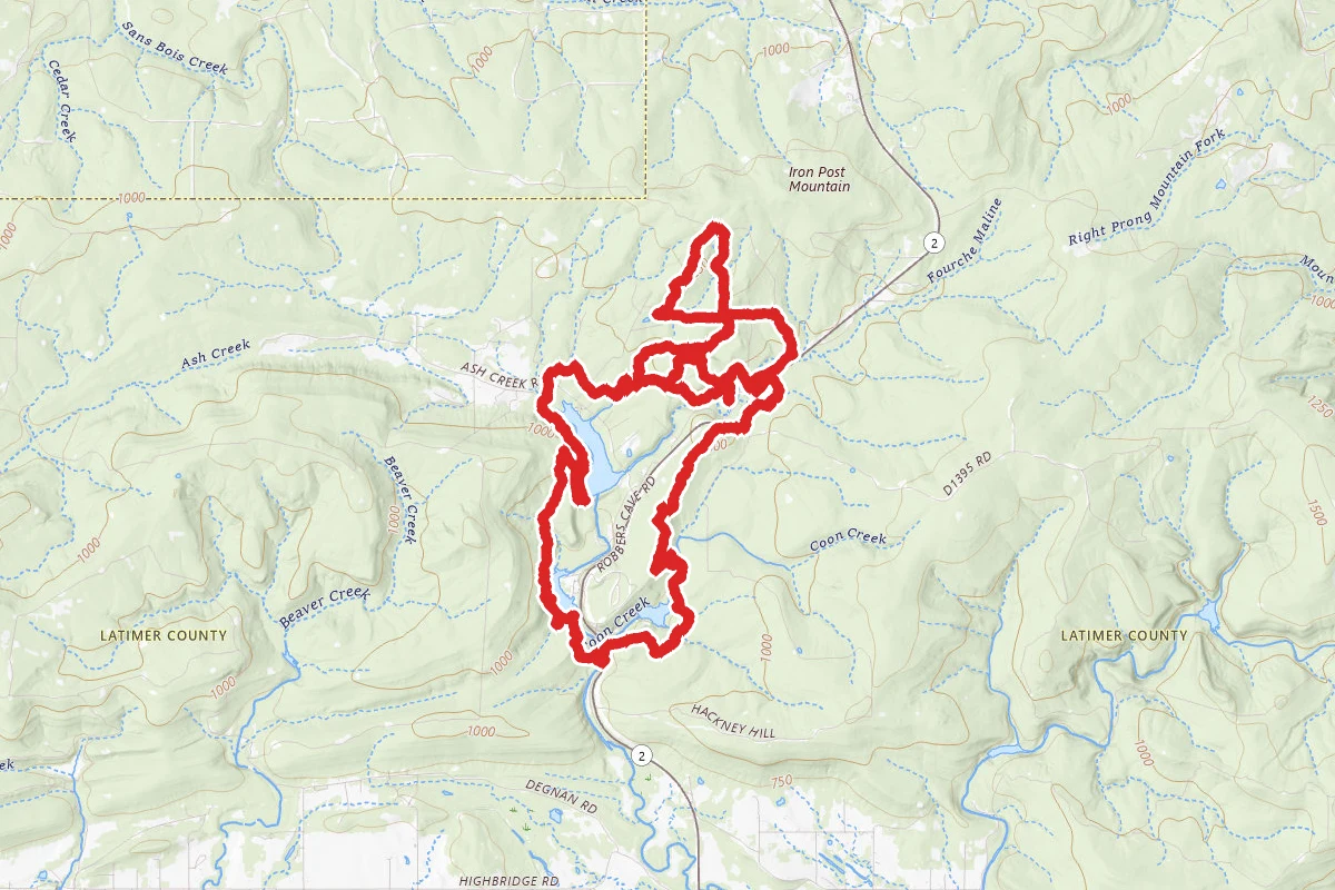 Robbers Cave State Park Extended Loop