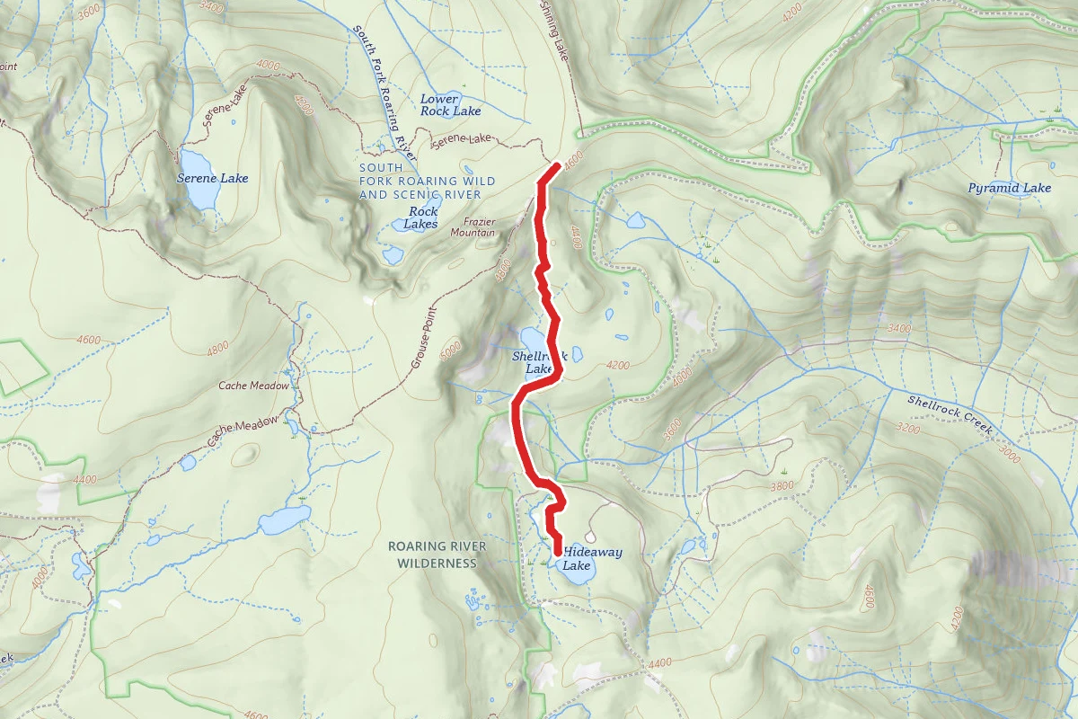 Shellrock Lake and Hideaway Lake Trail