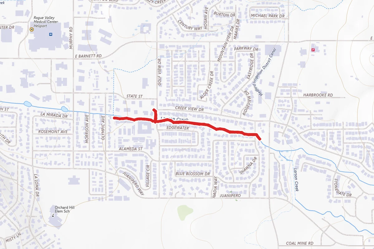 South Medford Neighborhood Creek Trail