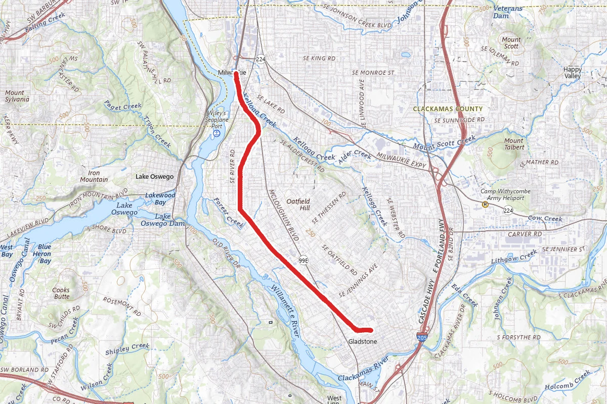Trolley Trail via Milwaukie