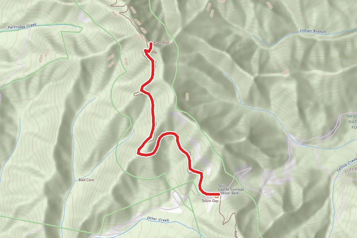 Wesser Bald Fire Tower via Appalachian Trail