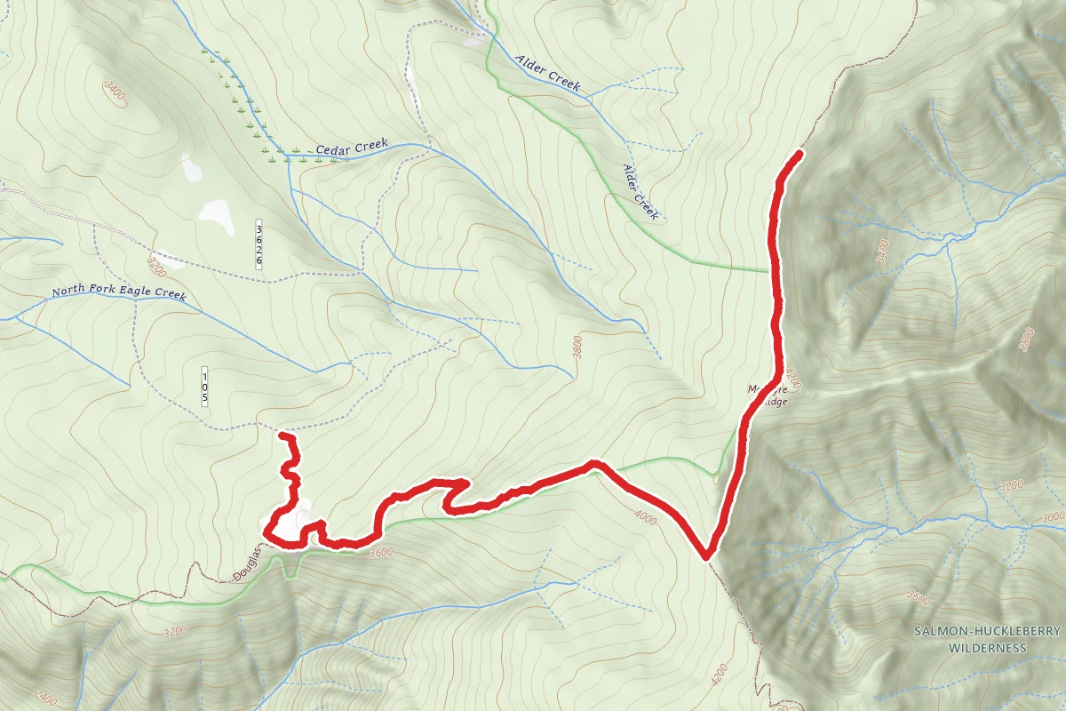 McIntyre Ridge Trail (#782) via Douglas Trail (#781)