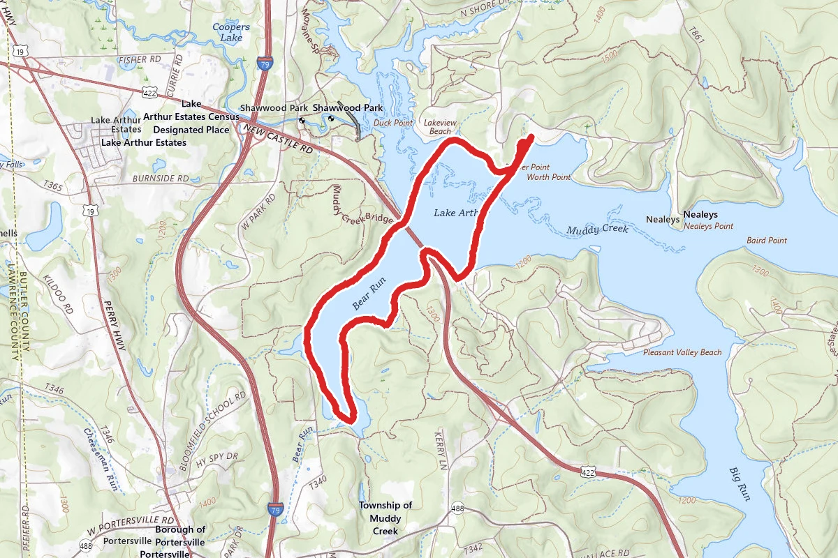 Kayaking Lake Arthur