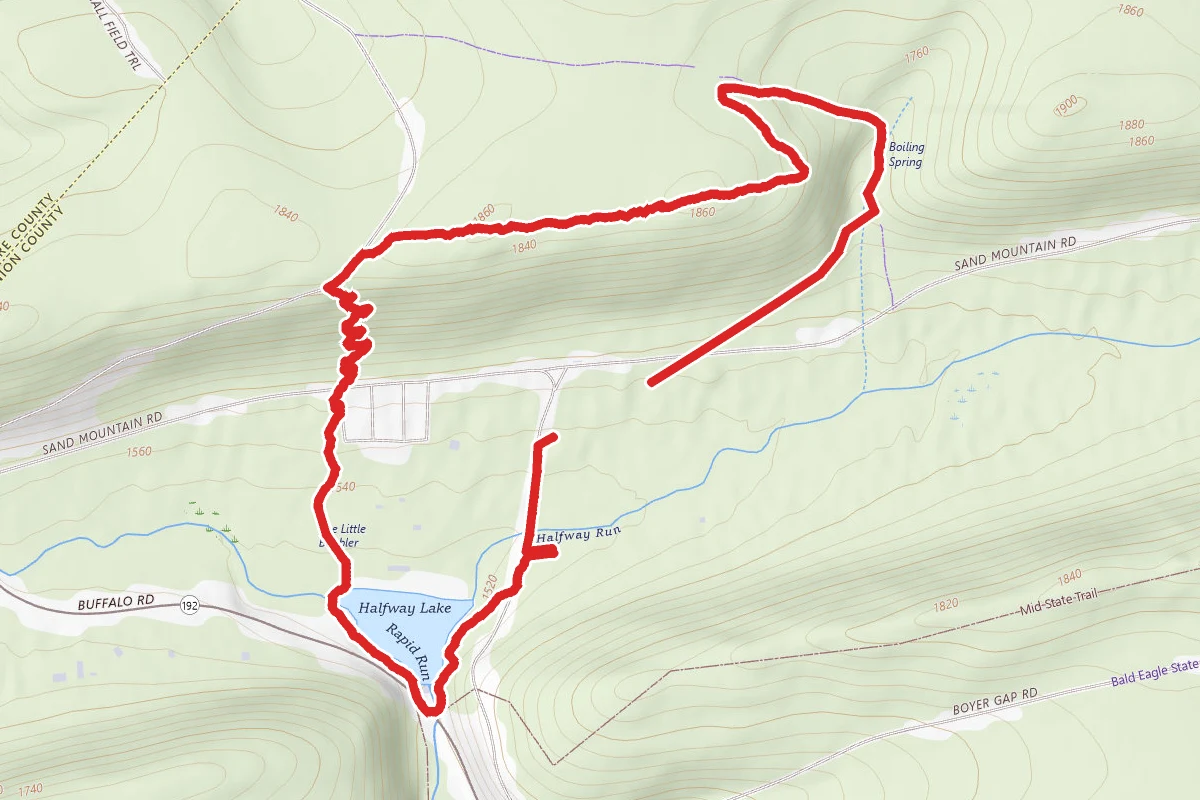 Boiling Spring and Overlook Trail Loop