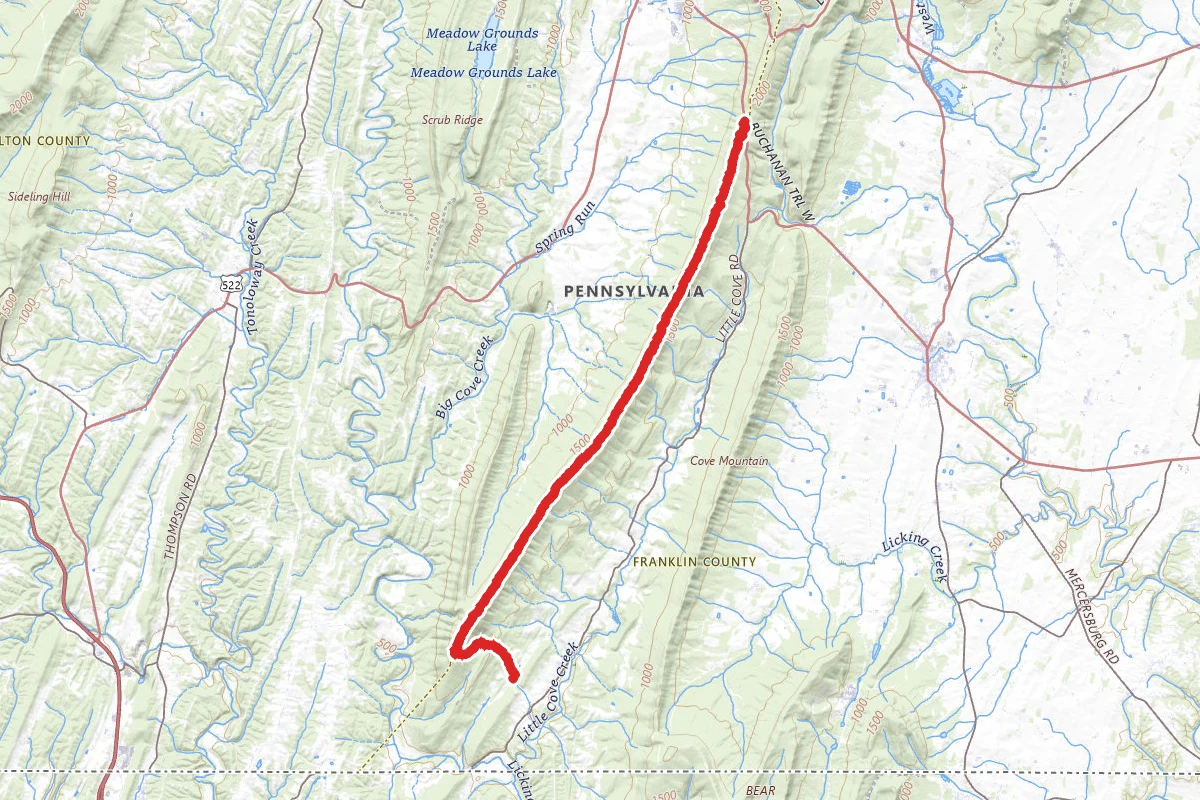 Tuscarora Mountain Trail