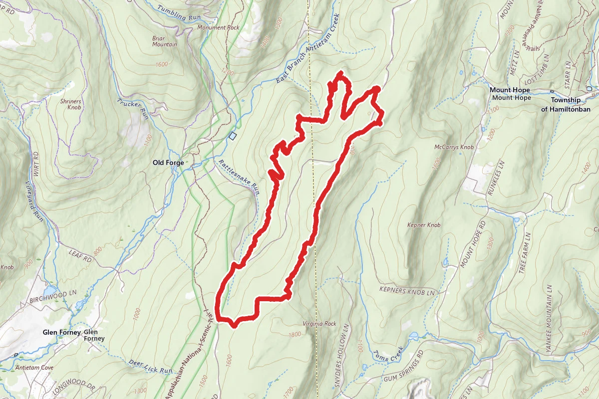 Southern Gas Trail and Green Ridge Heliport Road Loop