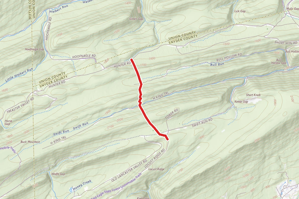Kreb Gap Trail