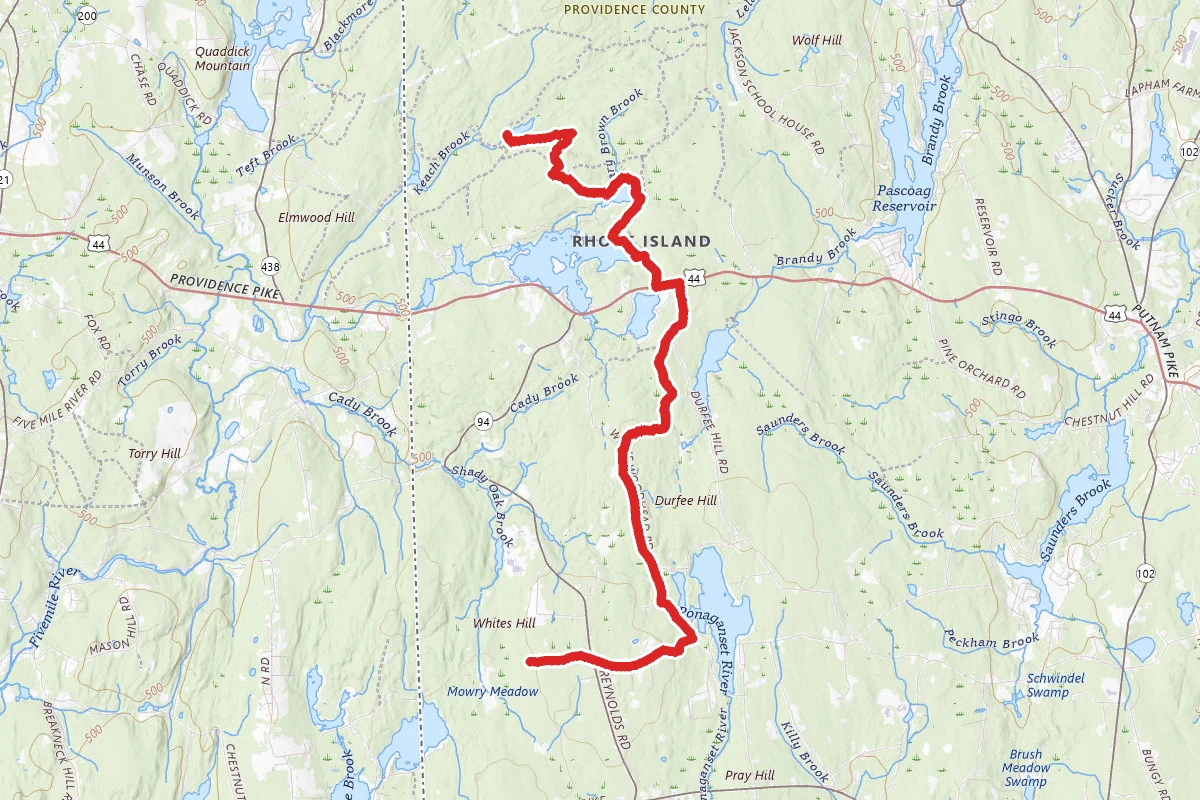 NS Trail Richardson Trail to Snake Hill Rd