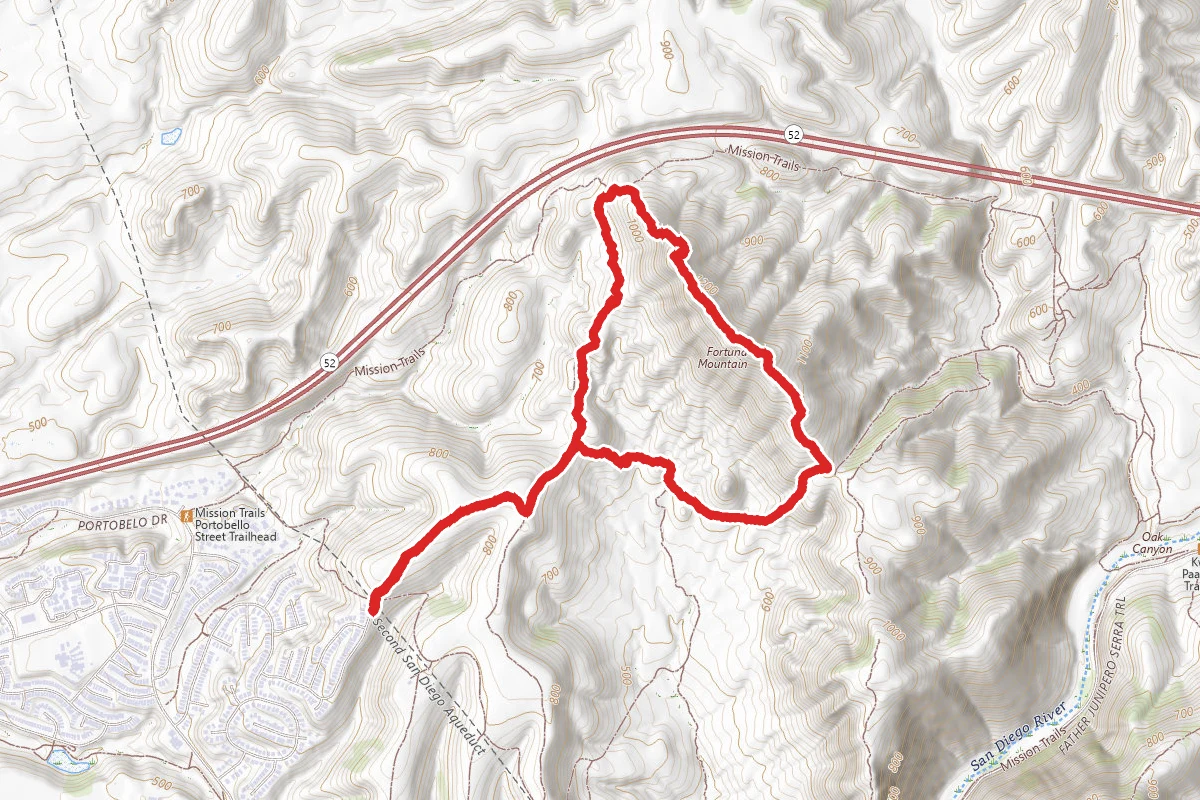 North Fortuna and Fortuna Saddle Loop via Rim Trail