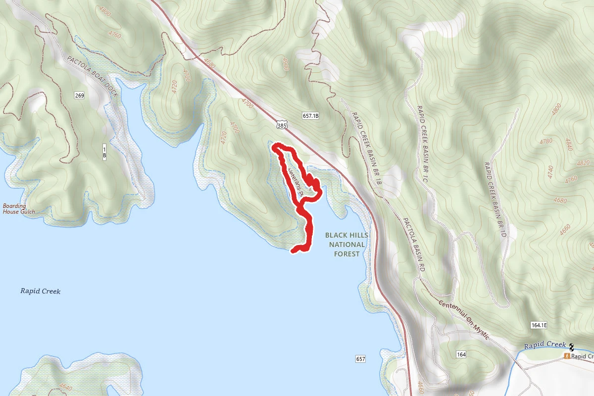 Pactola Lake Veterans Point Trail