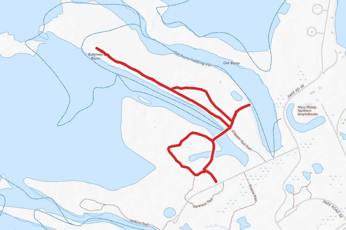 Clapper Rail Trail to Egret Loop to Heron's Walk Trail