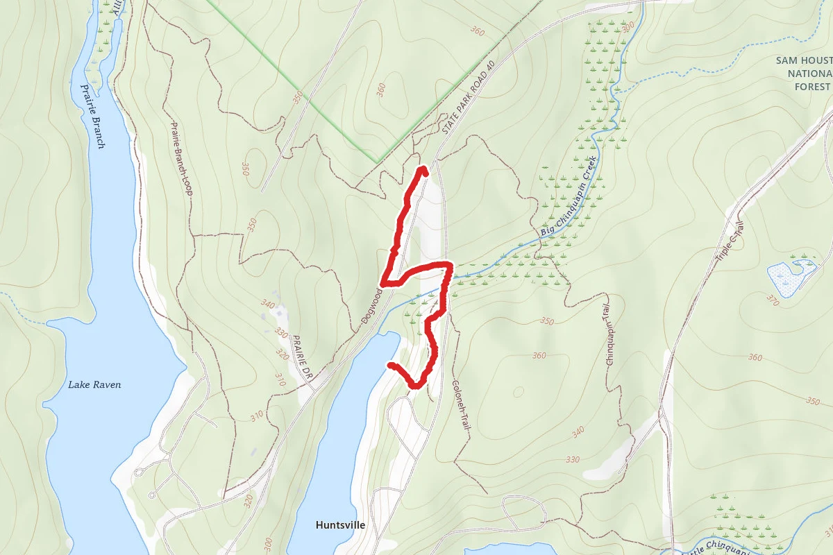 Dogwood Trail, Coloneh Trail and Bird Blind Trail