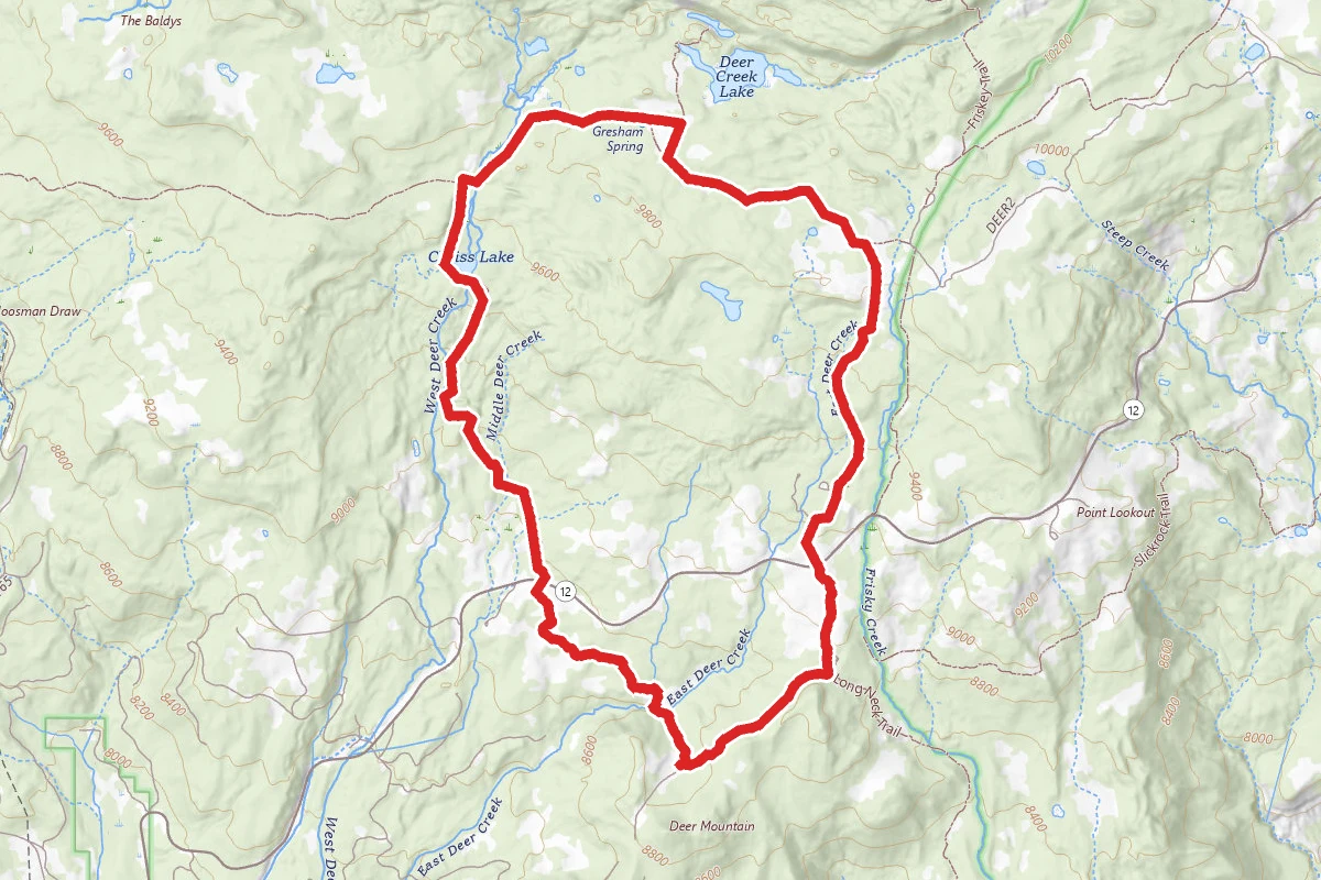 Deer Creek Lake to Chriss Lake Loop Trail