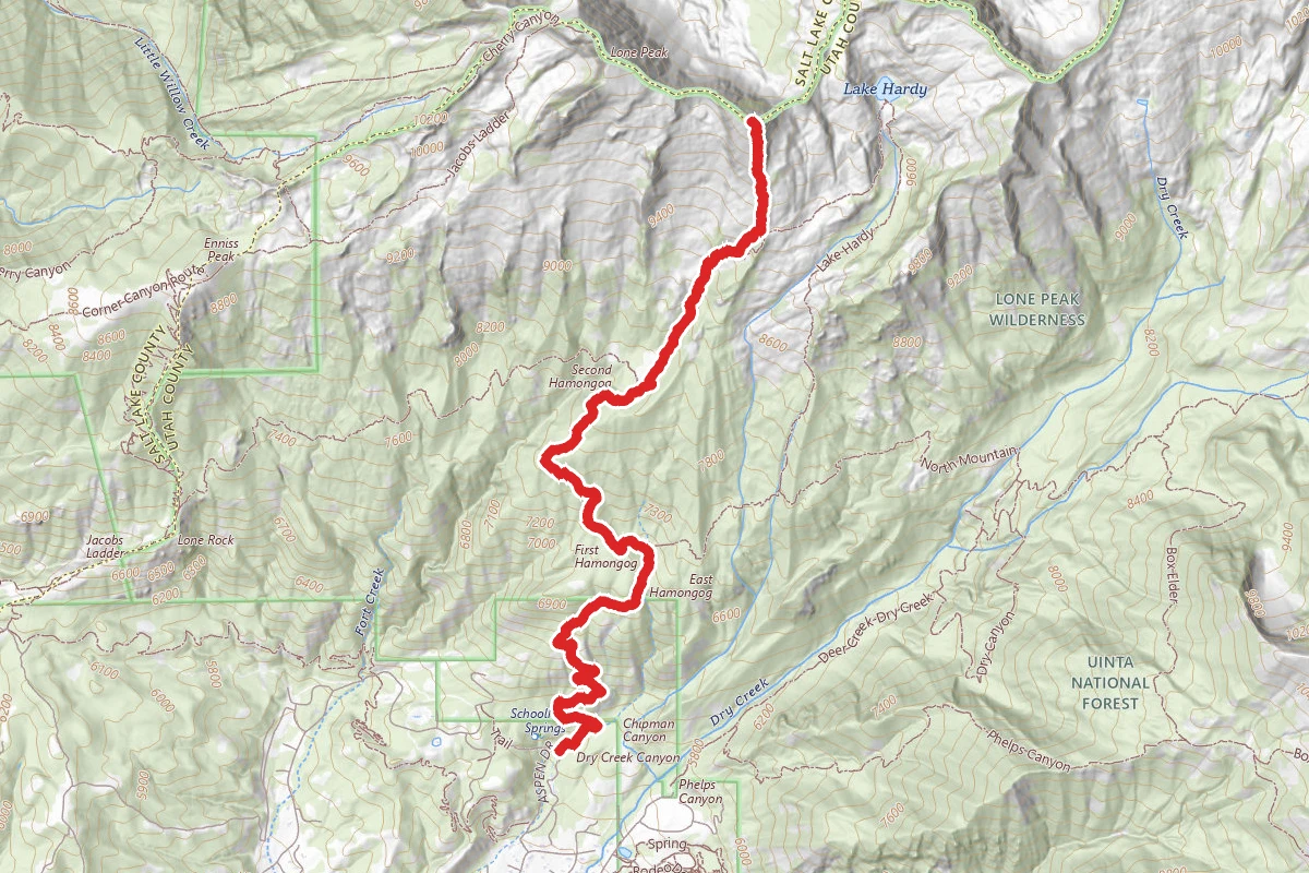 Big Horn Peak via Schoolhouse Springs