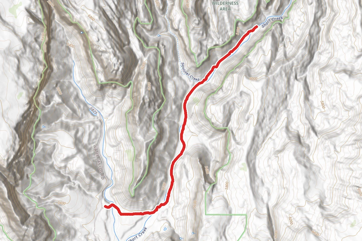 Squirrel Creek and Short Creek Trail