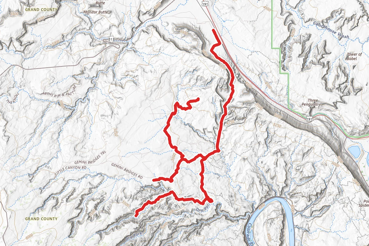 Gemini Bridges and Metal Masher OHV Trail