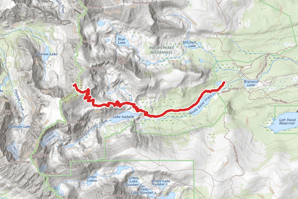 Pawnee Pass Trail