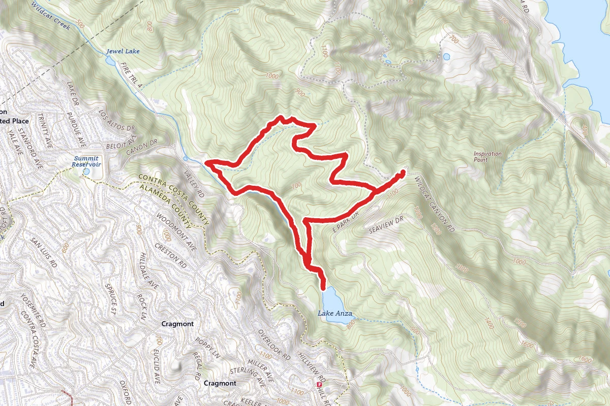 Meadows Canyon, Wildcat Gorge and Curran Trail Loop