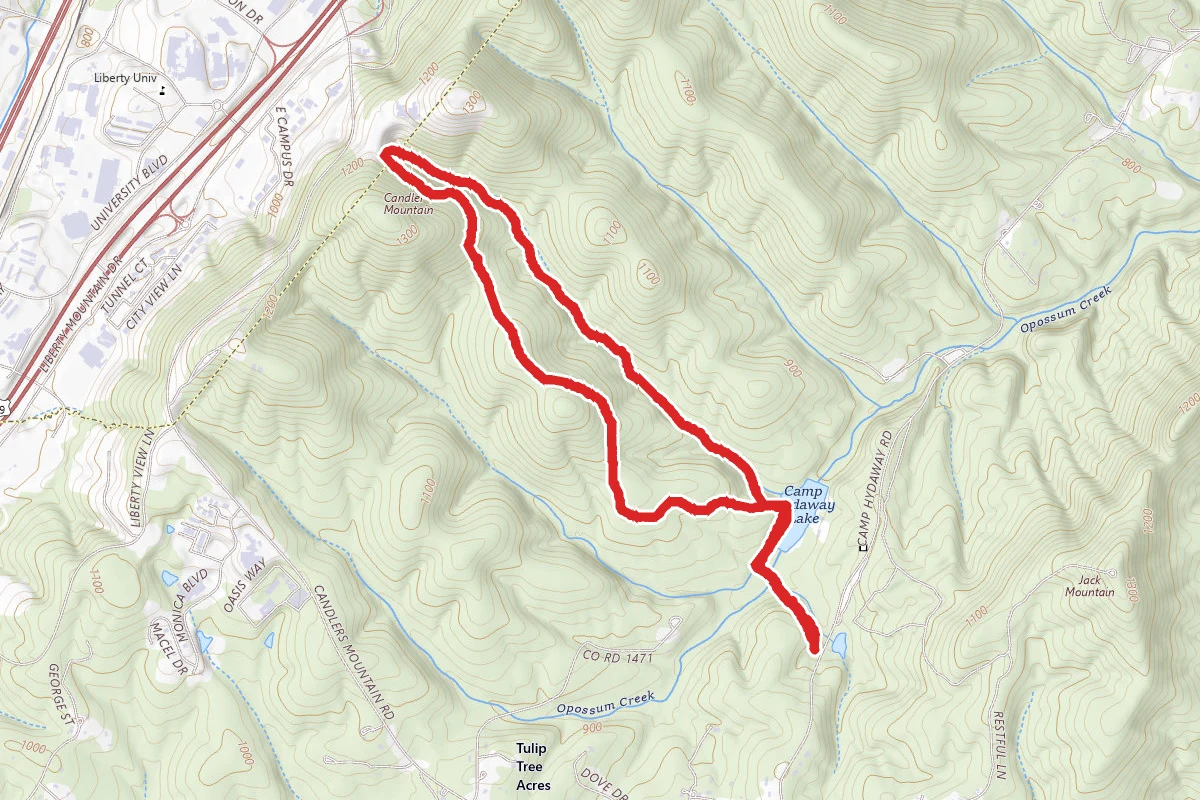Candler Mountain via Lake Trail, Mike Donahue Trail