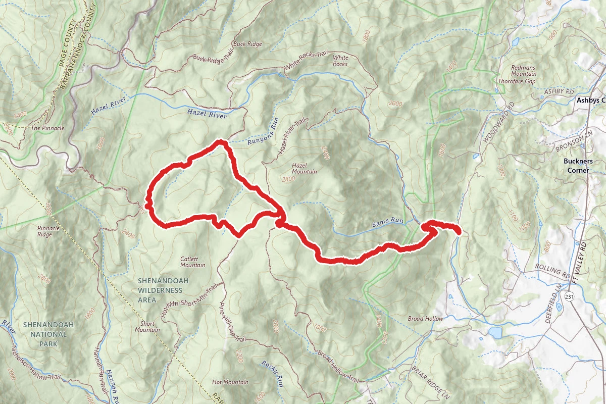 Sam’s Ridge and Catlett Spur