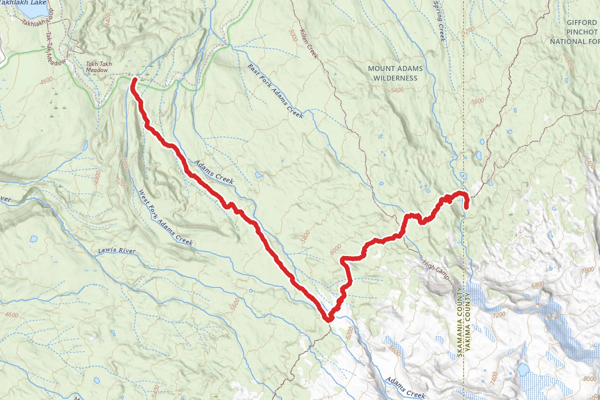 Mt Adams via Divide Camp Trail #112 and PCT