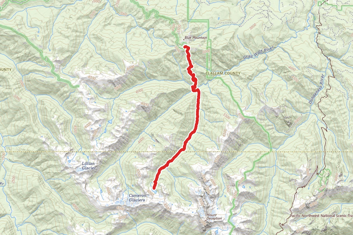 Cedar Lake Primitive Trail via Grey Wolf River