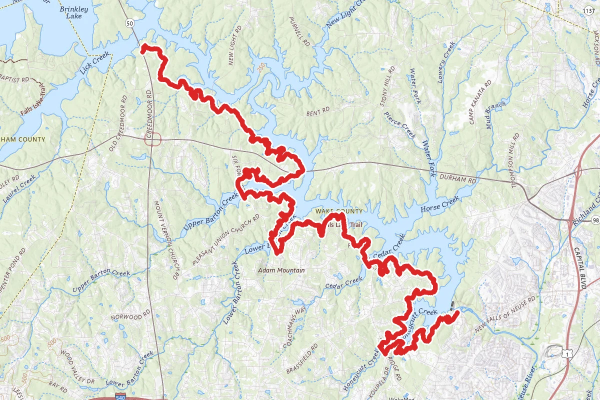 Falls Lake Trail (Mountains-to-Sea Trail)