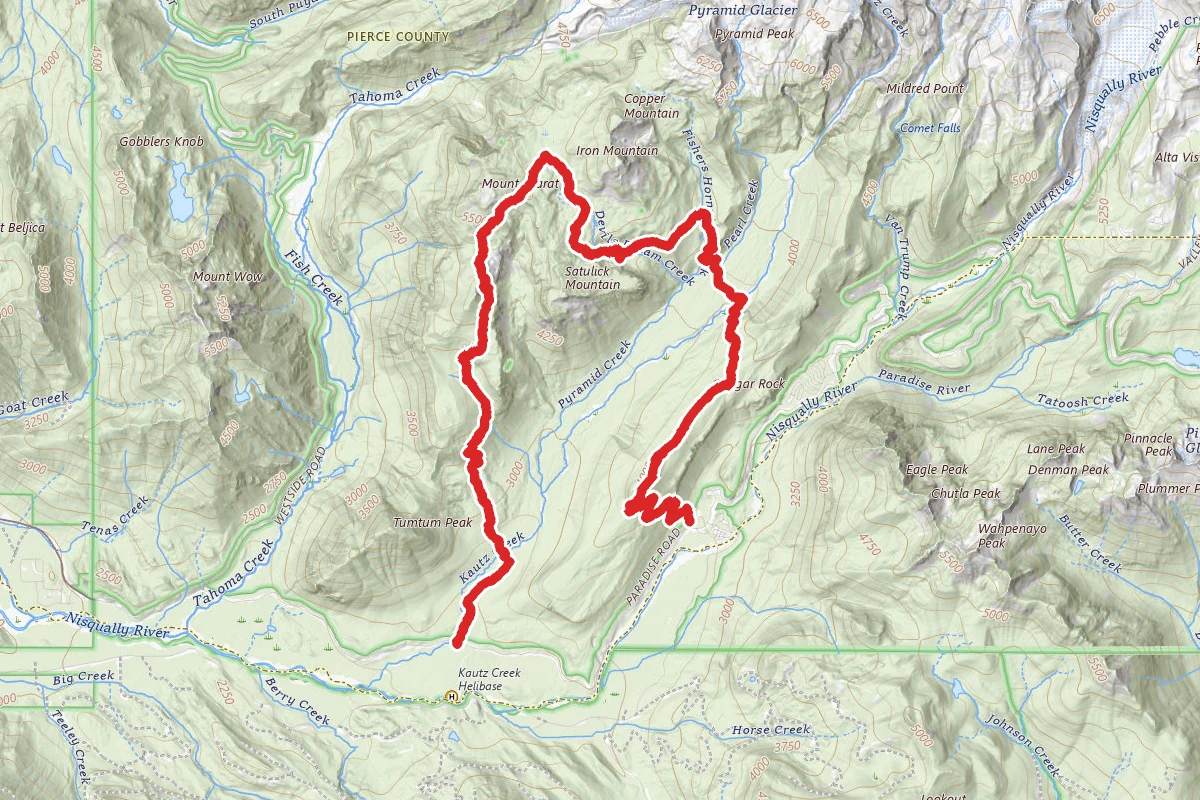 Kautz to Longmire via Indian Henry's Hunting Ground