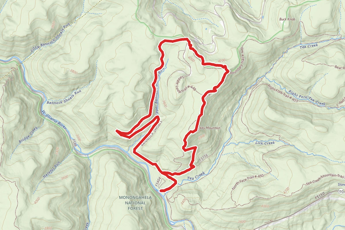 Bannock Shoals - Turkey Mountain Loop