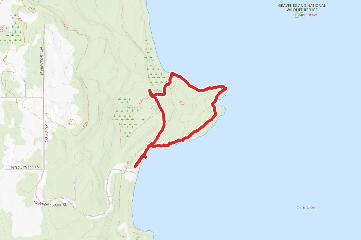 Europe Bay Trail to Lynd Point Trail Loop