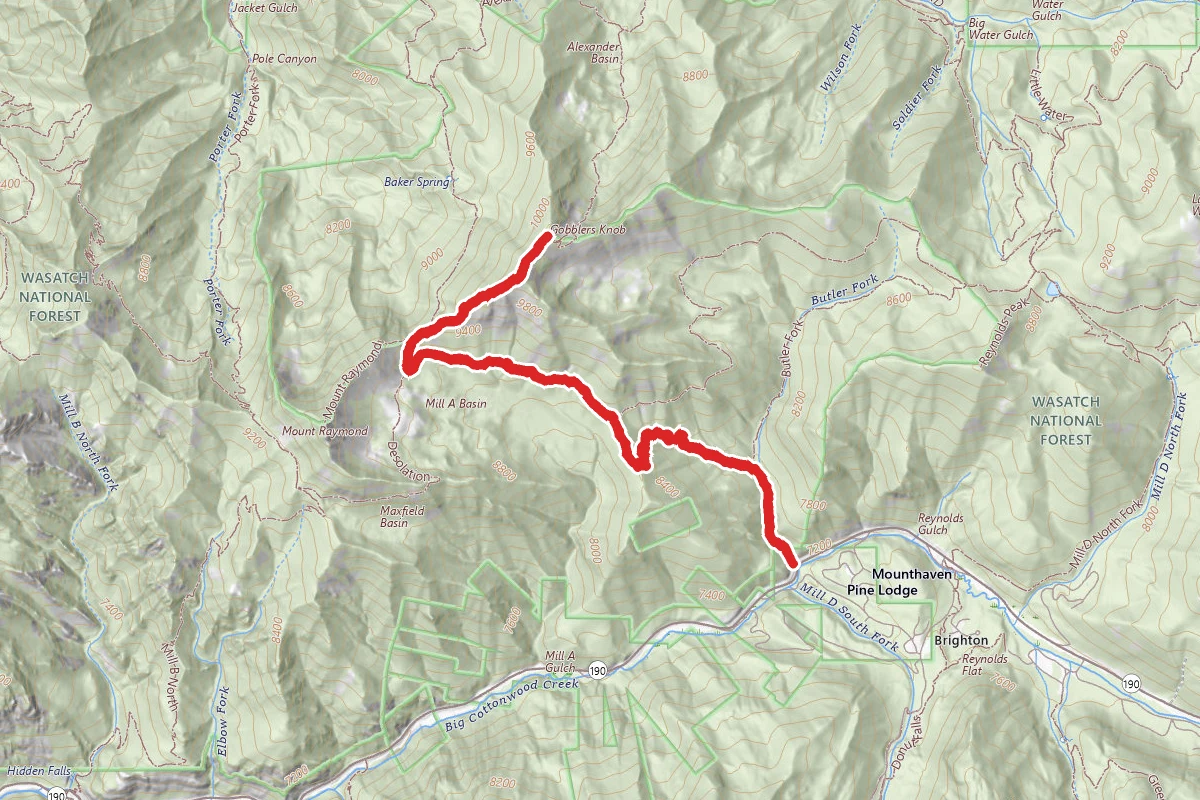 Butler Fork to Gobblers Knob Trail