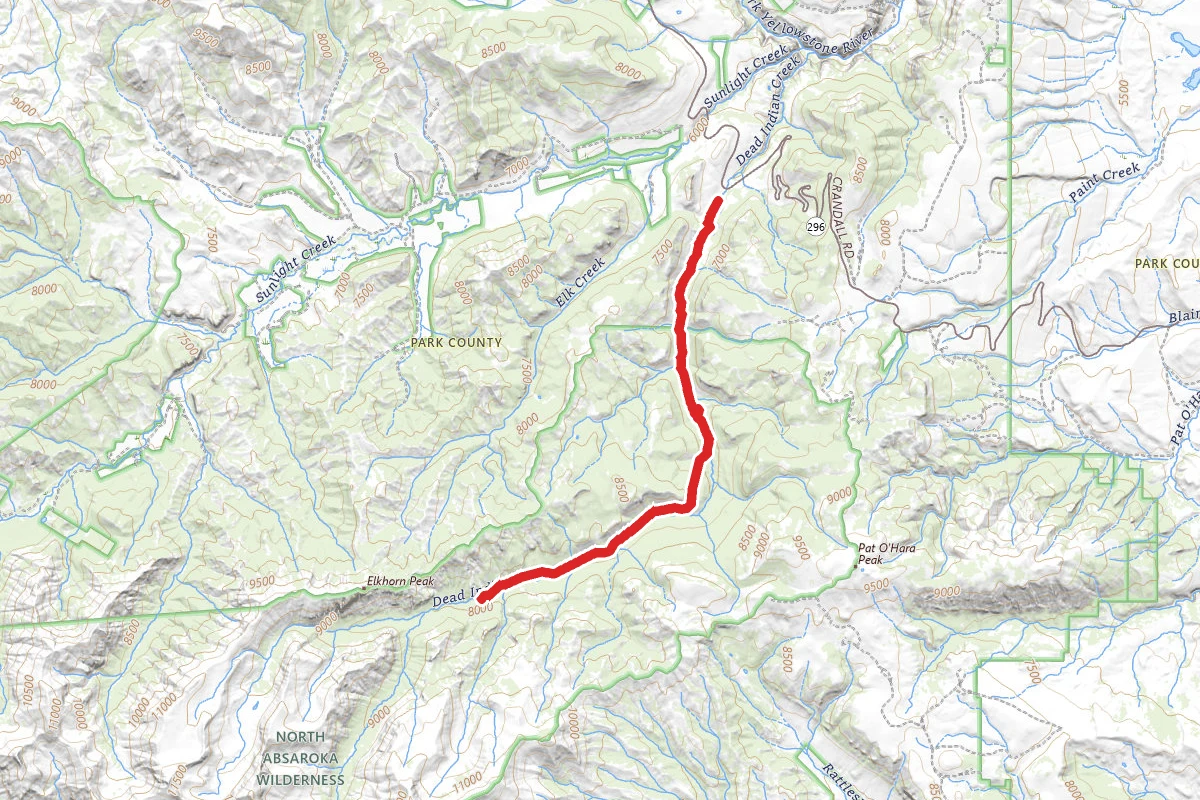Dead Indian Creek to Dead Indian Meadow