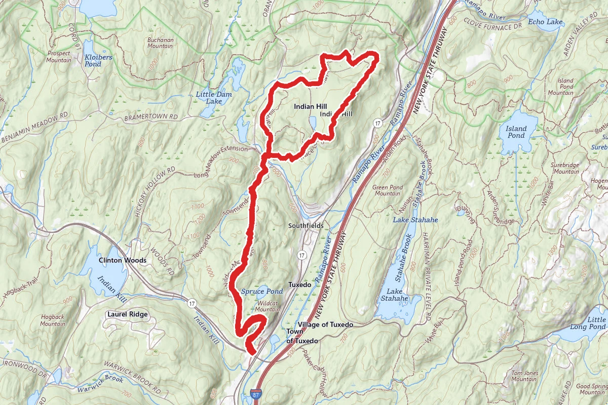 Wildcat Moutain to Indian Hill