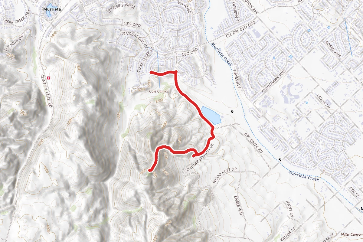 Vineyard to Murrieta Overlook