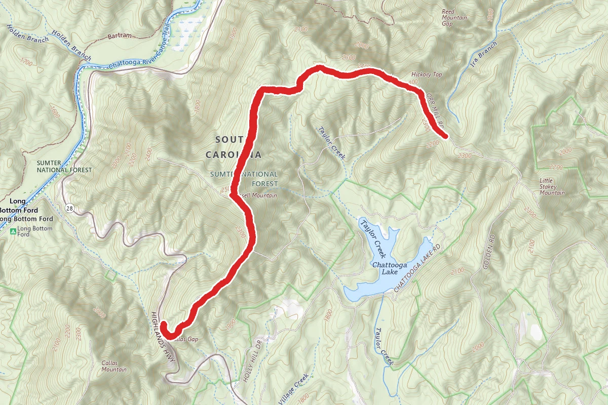 Orr Mill to Callus Gap