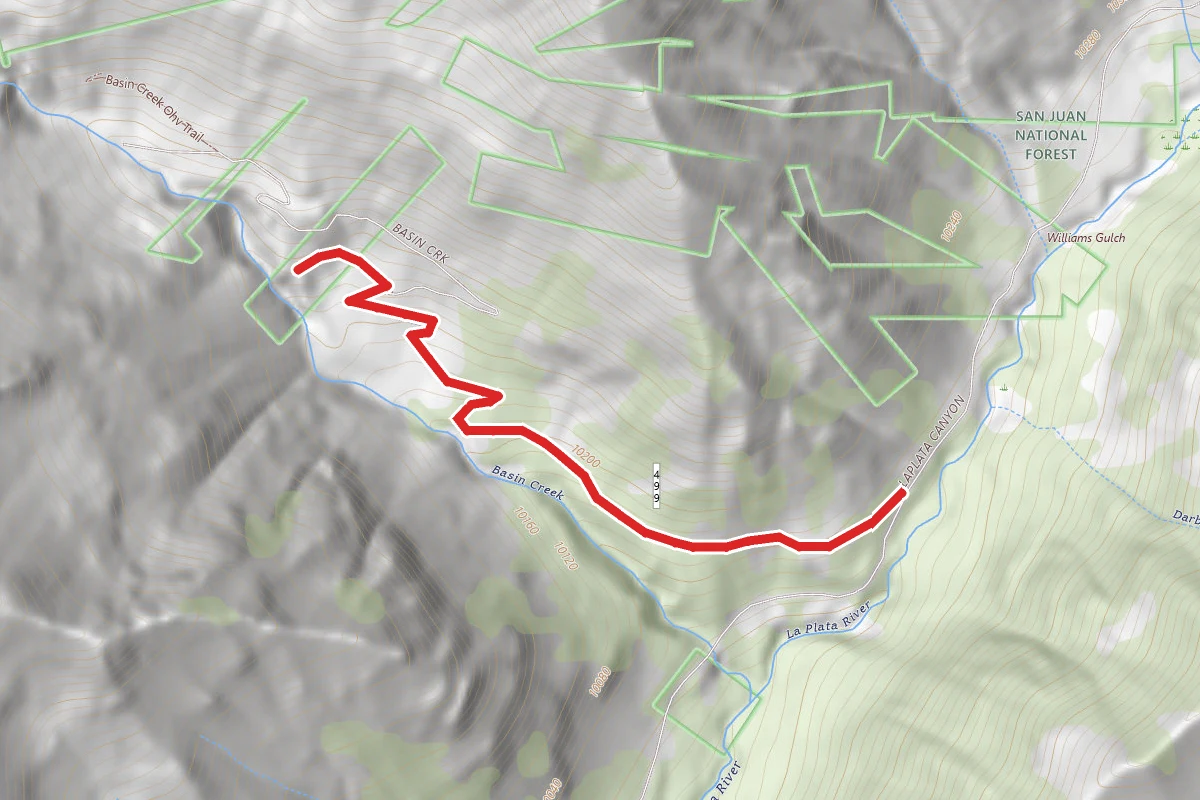 Tomahawk Mine via Basin Creek OHV Trail