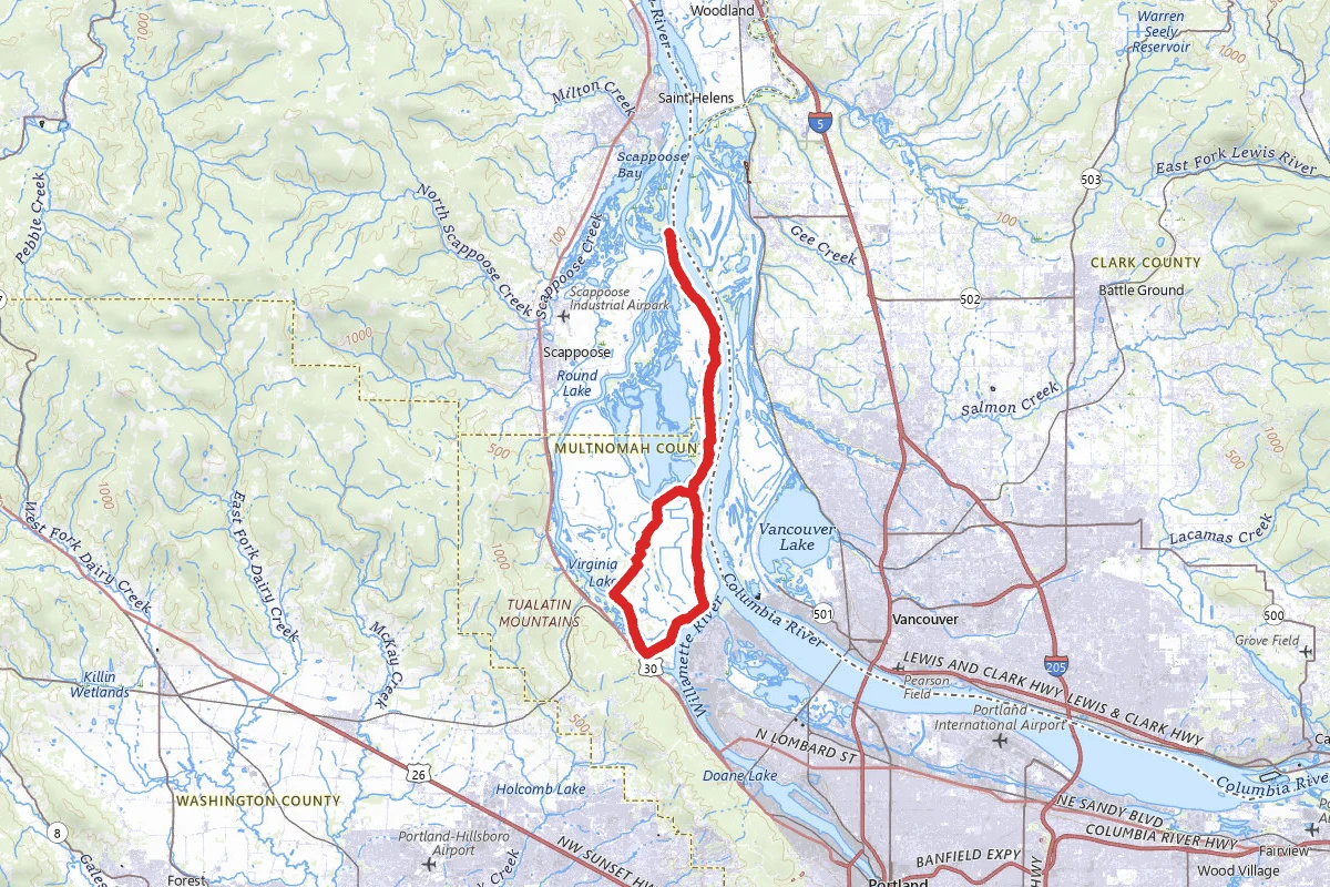 Reeder Road Loop - Sauvie Island