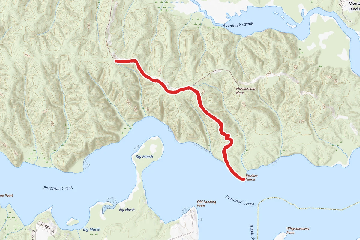 Crows Nest Point to Boykin’s Landing