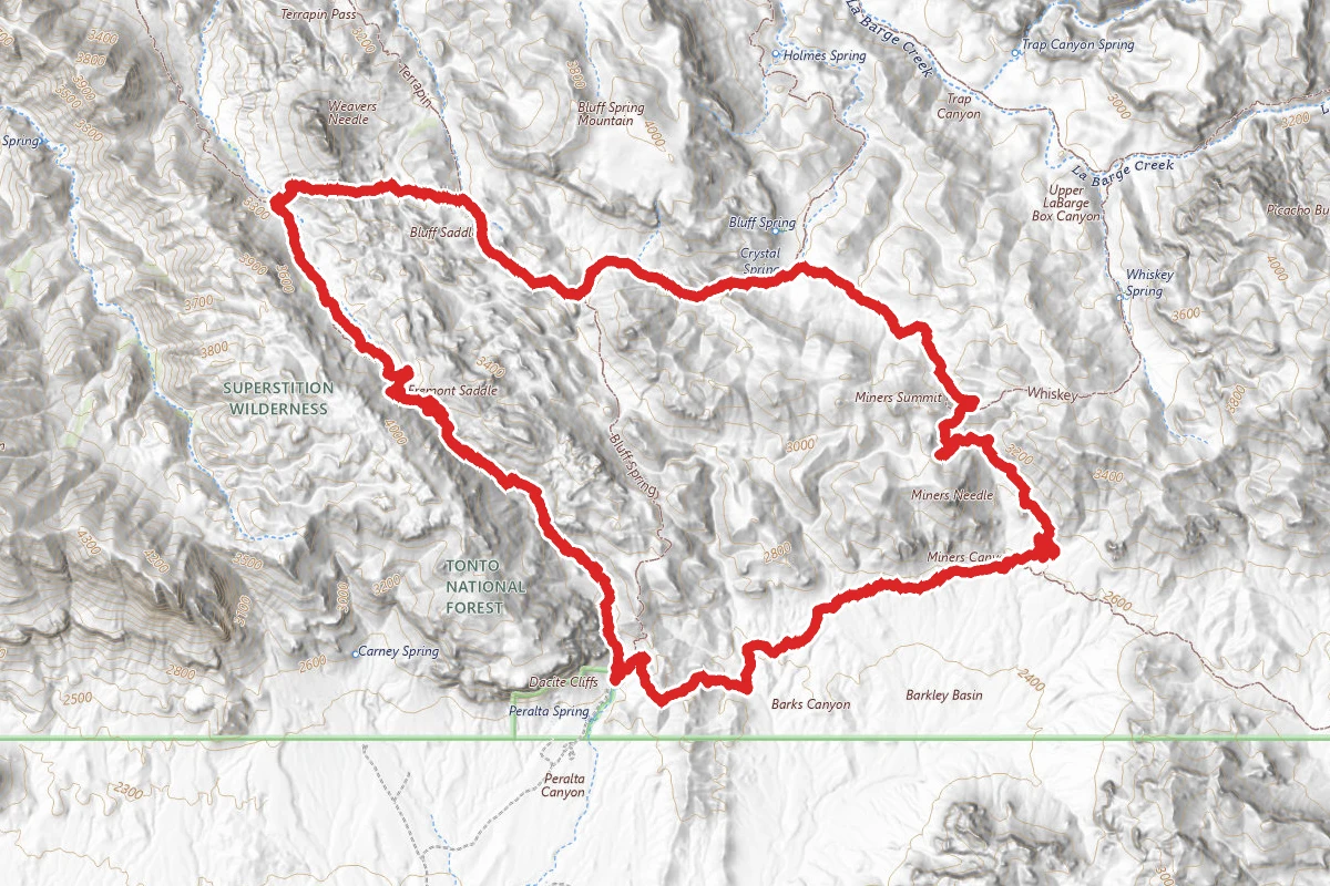 Peralta-Bluff Springs-Dutchman's Trail