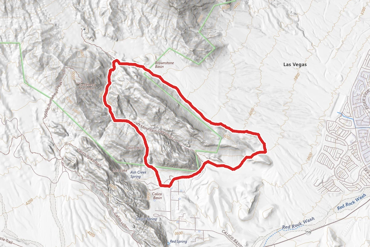 Calico Hills and Brownstone Canyon Loop