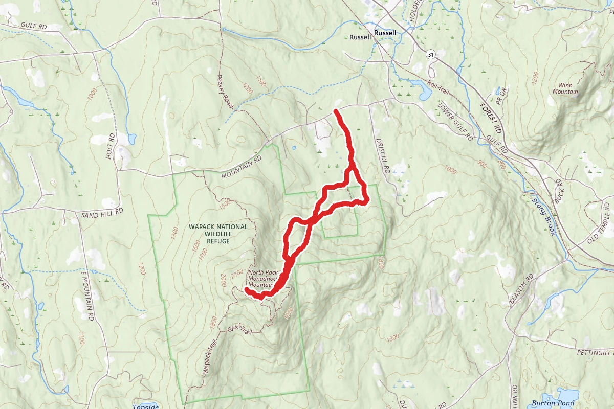 Ted's Trail to Carolyn's Trail Loop