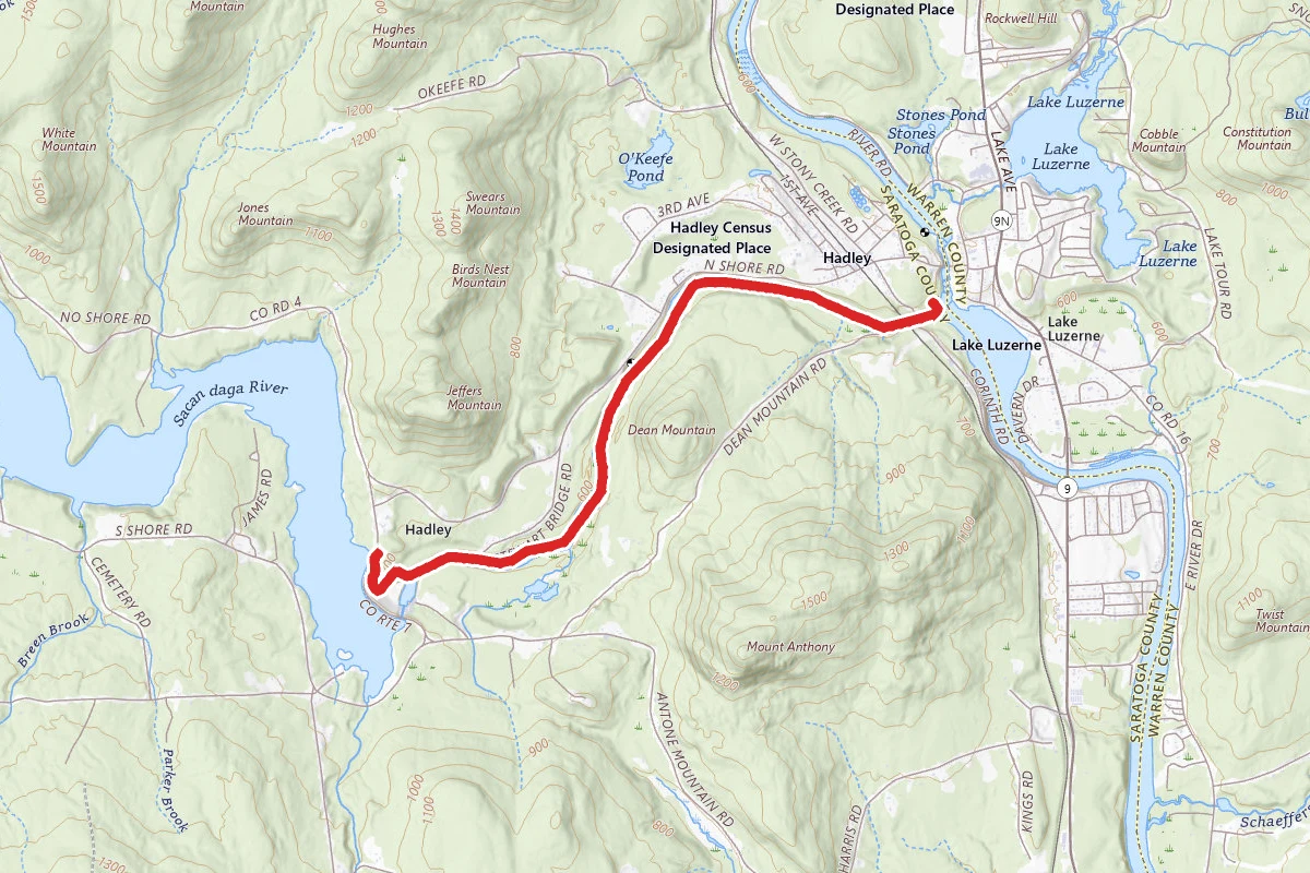 Sacandaga River Whitewater Route