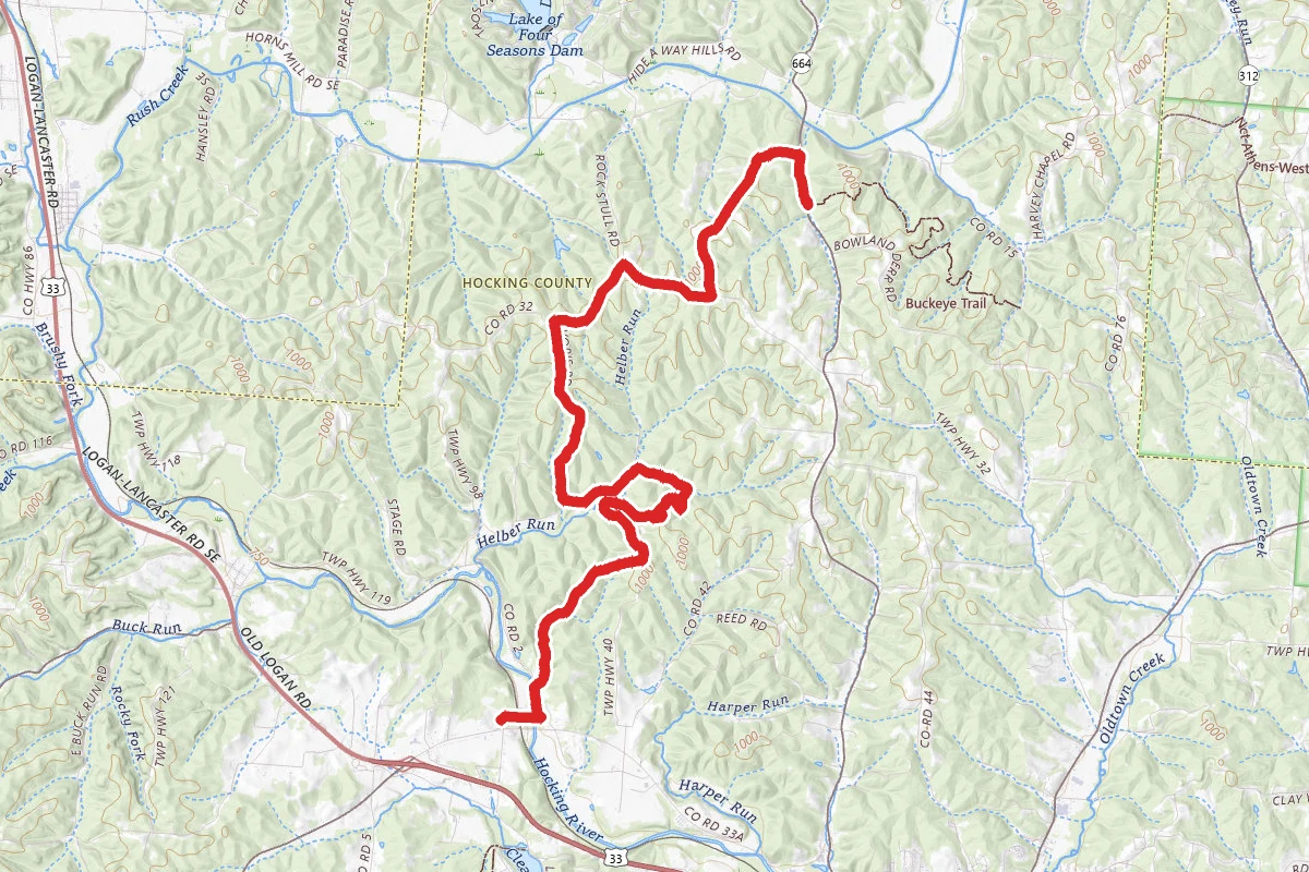 Buckeye Trail - Old Man's Cave Section 1 - 8
