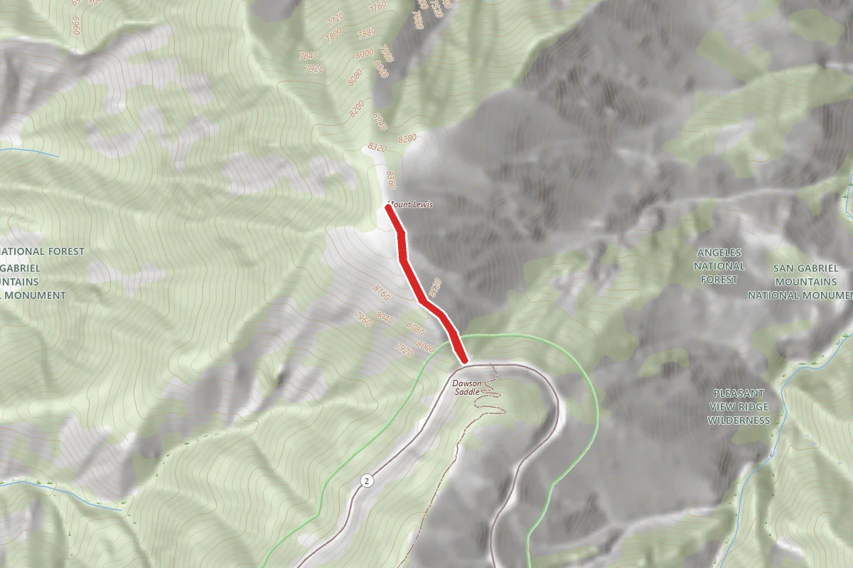 Dawson Saddle to Mount Lewis