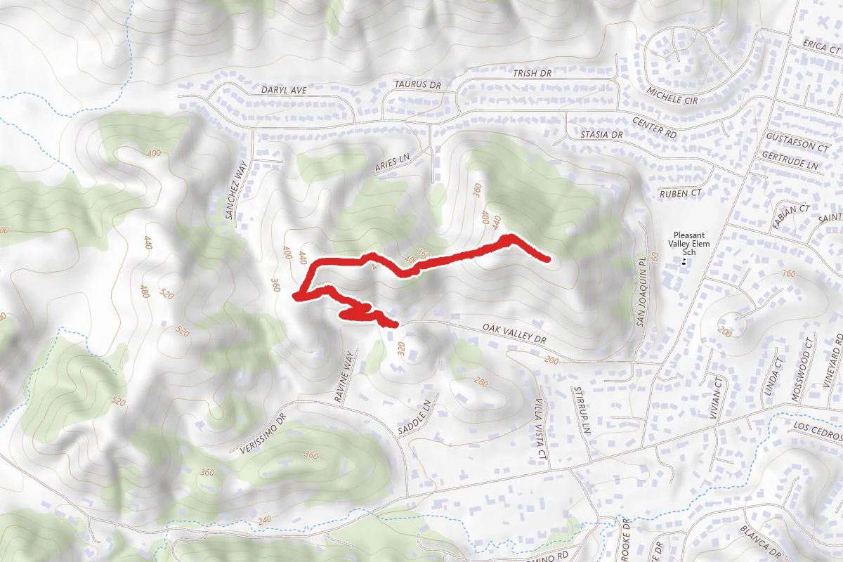 Verissimo Hills Trail via Oak Valley Trail