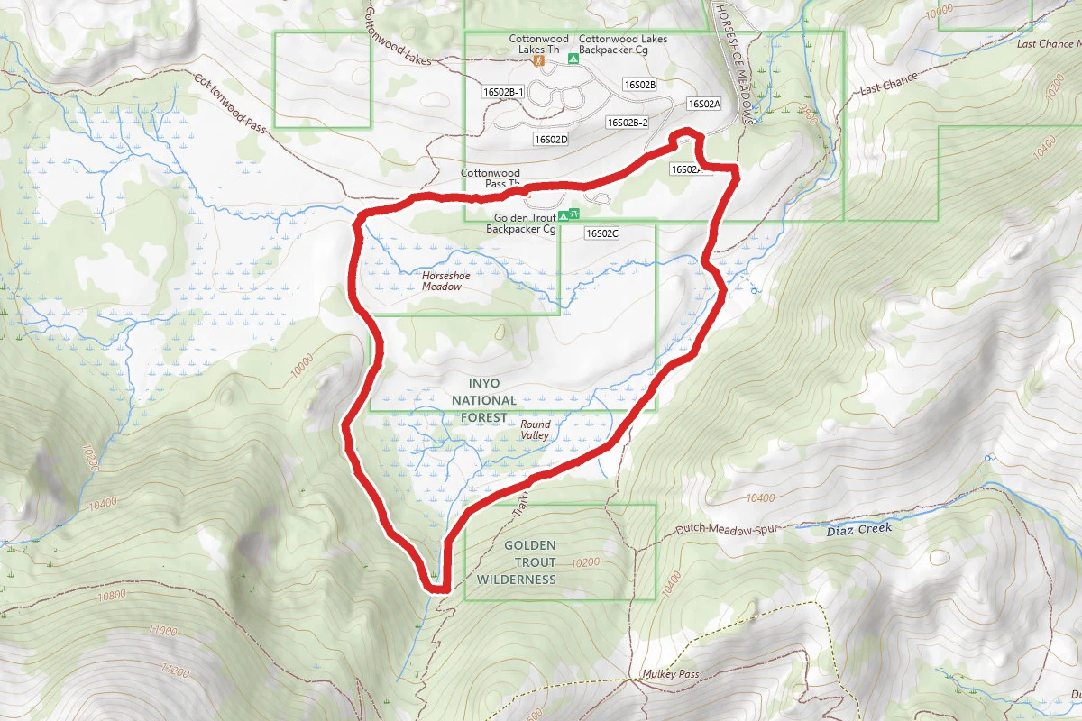 Horseshoe Meadow Loop via Trail Pass Trail