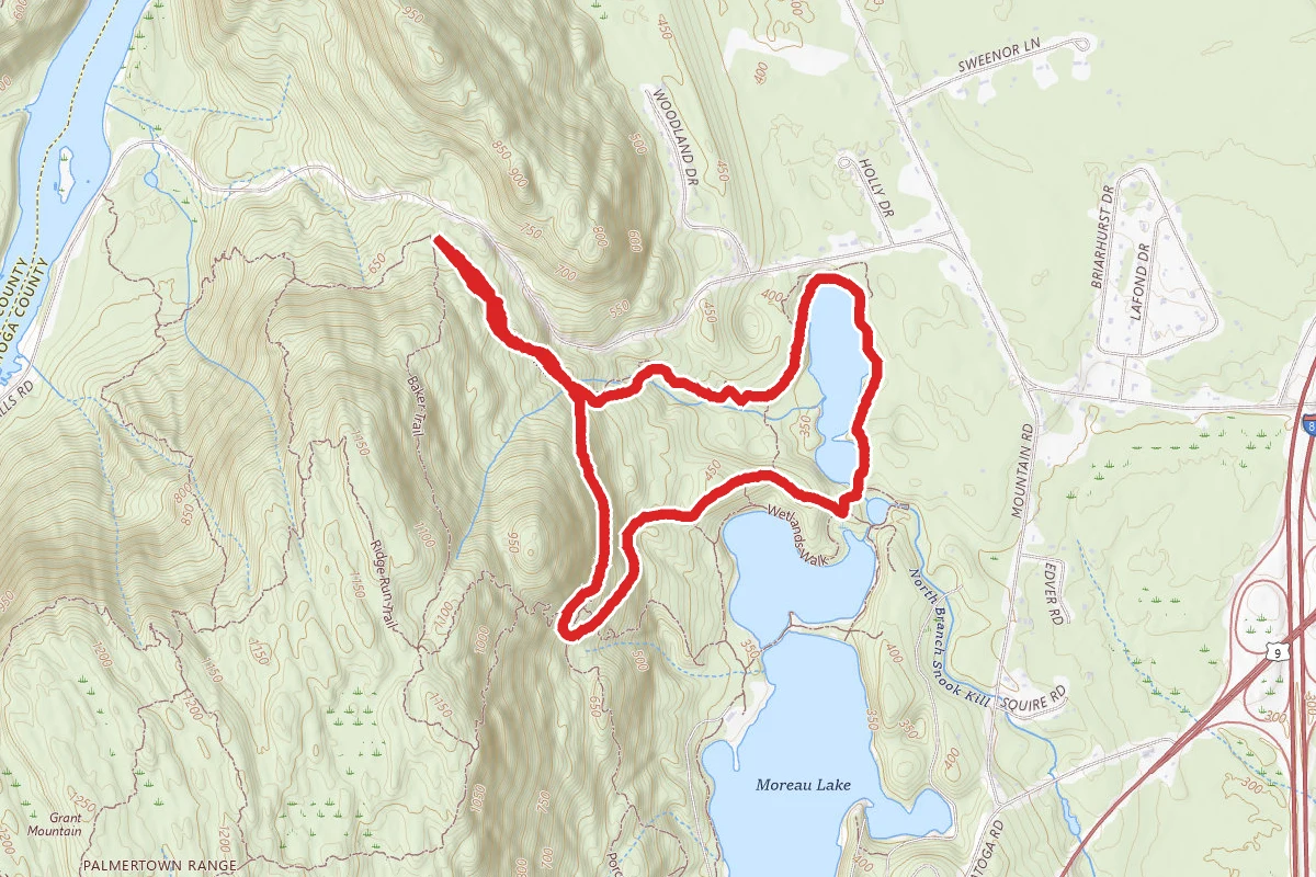 Mud Pond Loop from Spier Falls Rd