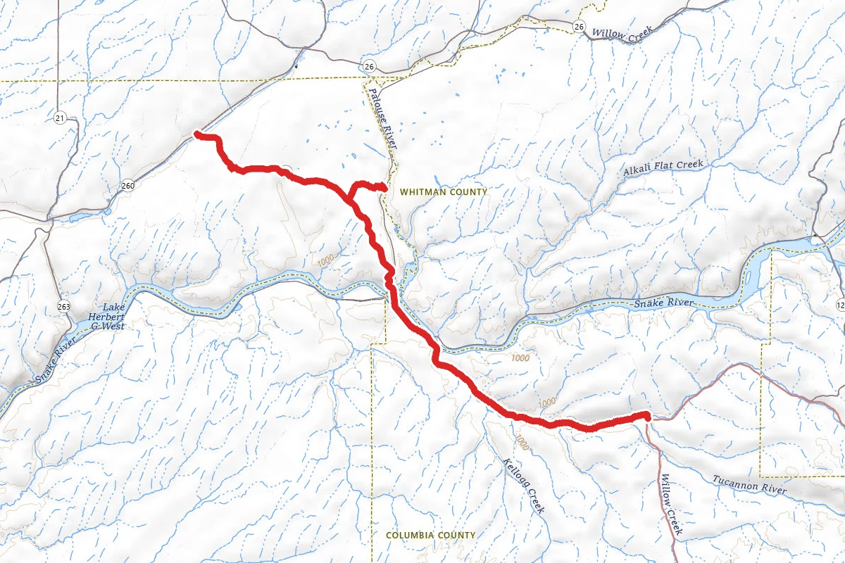 Tucannon River Scenic Drive